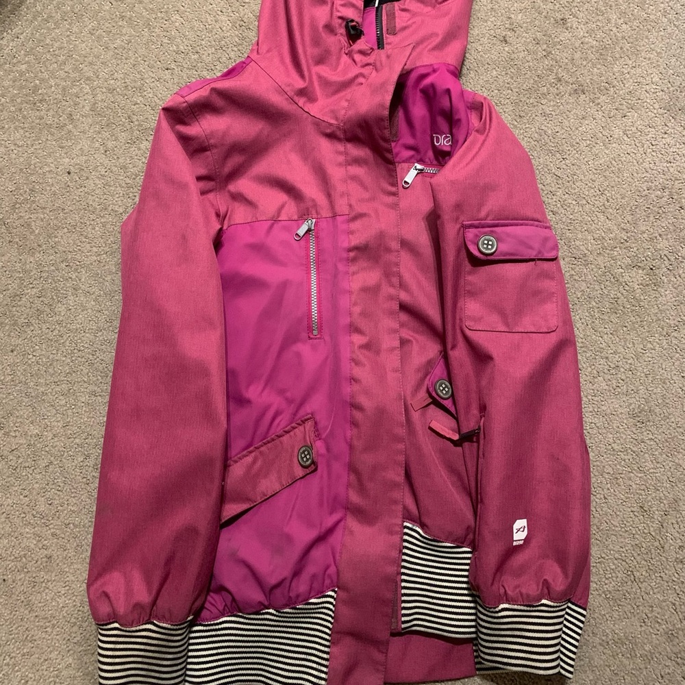 Magenta Orage Ladies Ski Jacket - Medium - Tons Of Pockets & Details